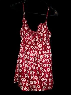 Victoria’s Secret Red Floral Silk Blend Camisole Babydoll Top - M